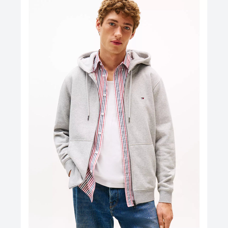 Tommy Hilfiger Men's Long Sleeve Zip-Front Flag Logo Hoodied Jacket