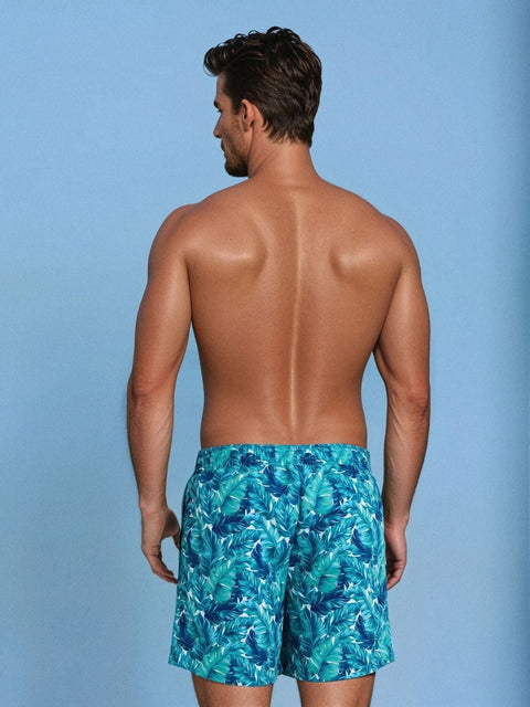 Sinsay Men's Blue & Green Swimming Shorts | Sinsay In Lebanon