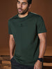 Sinsay Men's Dark Green T-Shirt With Decorative Print | Sinsay In Lebanon