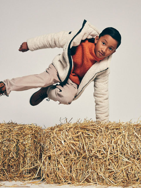 Reserved Boy's Off White Sherpa Jacket | Reserved In Lebanon