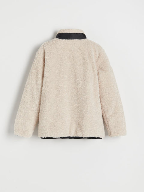 Reserved Boy's Off White Sherpa Jacket | Reserved In Lebanon