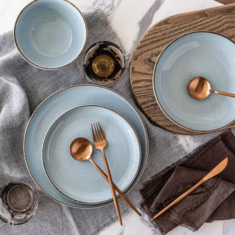 O+B Options Blue Dinnerware Set 16 Pieces |Options In Lebanon
