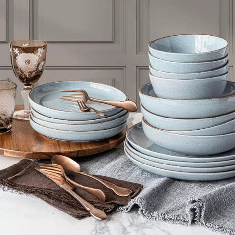 O+B Options Blue Dinnerware Set 16 Pieces |Options In Lebanon