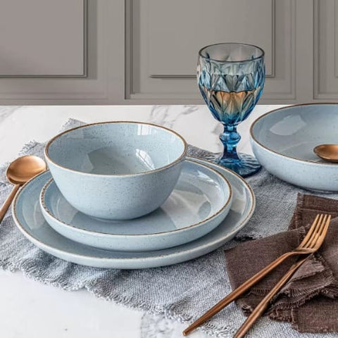 O+B Options Blue Dinnerware Set 16 Pieces |Options In Lebanon