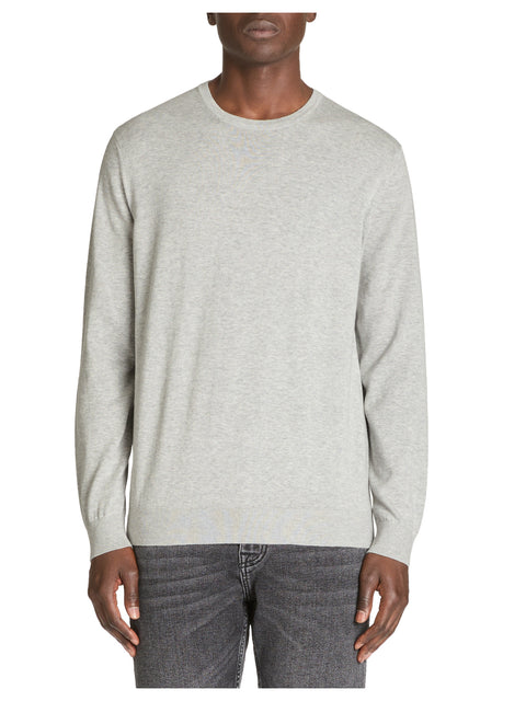 Celio Men's Light Grey Crew Neck Plain Sweaters | Celio In Lebanon