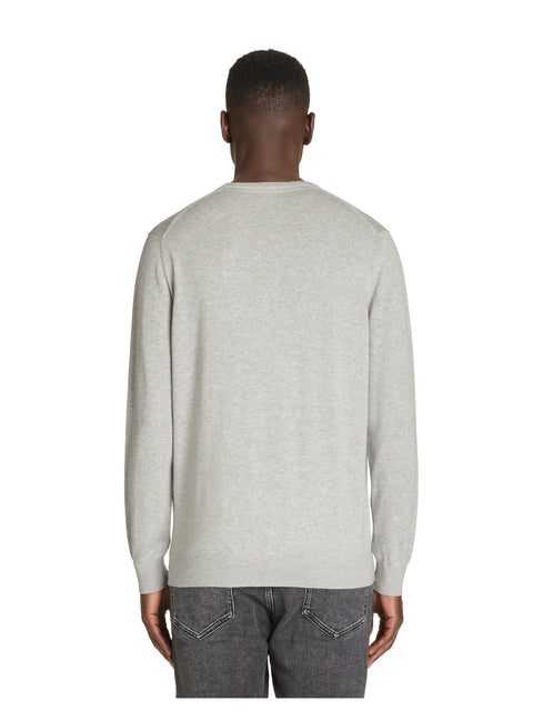 Celio Men's Light Grey Crew Neck Plain Sweaters | Celio In Lebanon