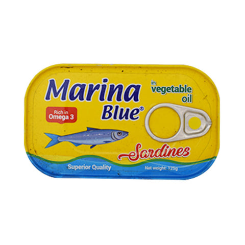 Marina Blue Sardines In Vegetable Oil 125g | Marina In Lebanon