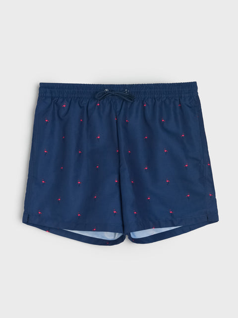 Sinsay Men's Navy Flamingo swim Shorts | Sinsay in Lebanon