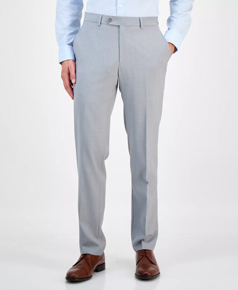 Bar III Men's Light Gray Slim-Fit Wool Sharkskin Suit Pants  | Bar III in Lebanon