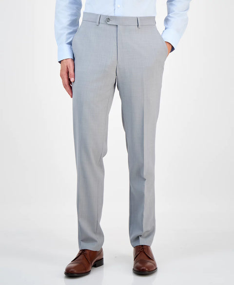 Bar III Men's Grey Slim-Fit Wool Sharkskin Suit Pants | Bar III In Lebanon