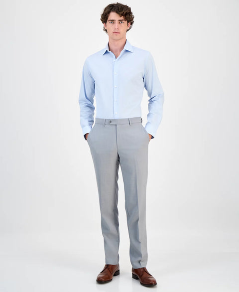 Bar III Men's Grey Slim-Fit Wool Sharkskin Suit Pants | Bar III In Lebanon