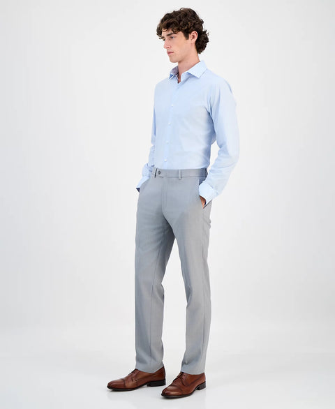 Bar III Men's Grey Slim-Fit Wool Sharkskin Suit Pants | Bar III In Lebanon