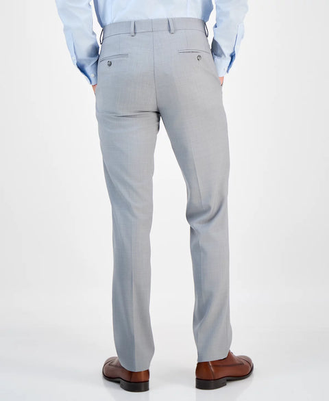Bar III Men's Grey Slim-Fit Wool Sharkskin Suit Pants | Bar III In Lebanon