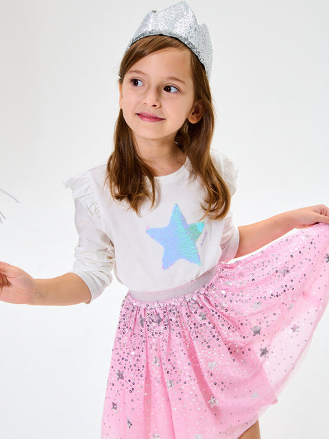 Sinsay Girl's White Long sleeve T-shirt | Sinsay In Lebanon