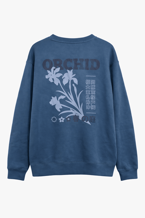 Celio Men's Petrol Sweatshirt With Front And Back Print | Celio In Lebanon