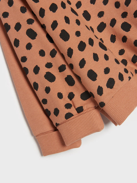 Sinsay Fox & Bunny Baby Girl's Brown Pack Of 2 Sweatshirts | Sinsay In Lebanon