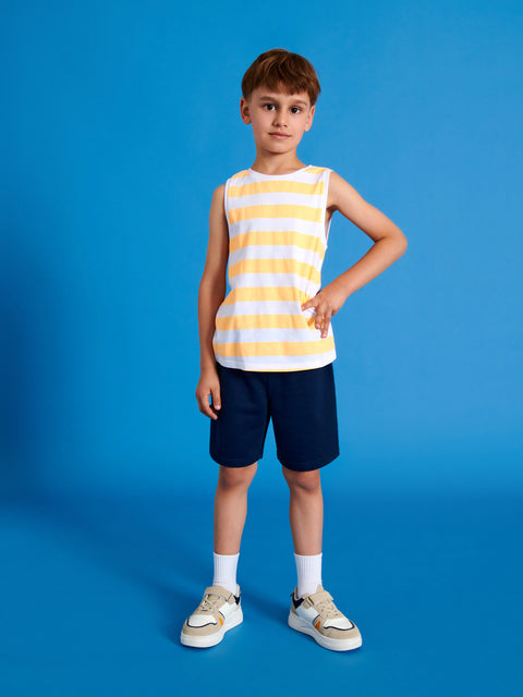 Sinsay Boy's White & Orange Tank Top | Sinsay In Lebanon