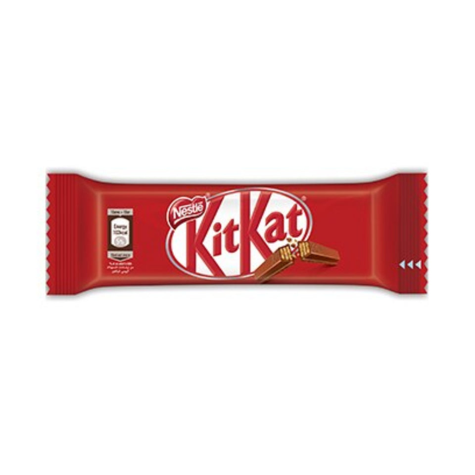 Kit Kat chocolate bar packaging on a white background