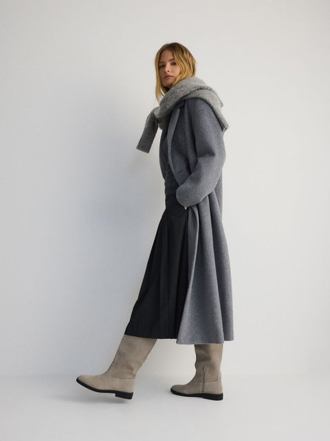 Reserved Women's Gray Suede High Boot |Reserved In Lebanon
