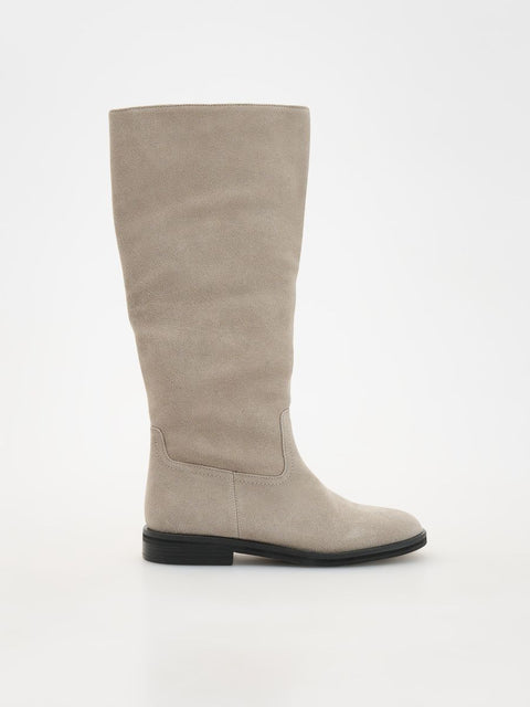 Reserved Women's Gray Suede High Boot |Reserved In Lebanon