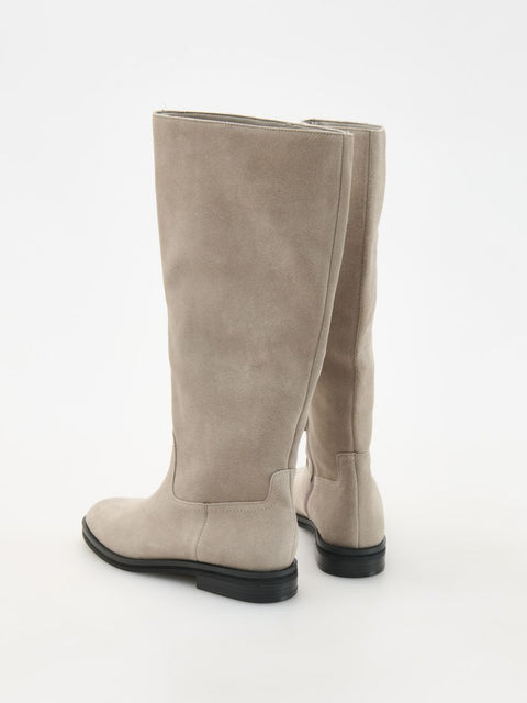 Reserved Women's Gray Suede High Boot |Reserved In Lebanon