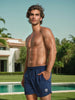 Sinsay Men's Navy Blue Swimming Shorts With A Decorative Rubber Patch | Sinsay In Lebanon