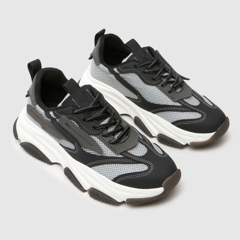Steve Madden Men's Gray & Black Synthetic Possess Sneakers | Steve Madden In Lebanon