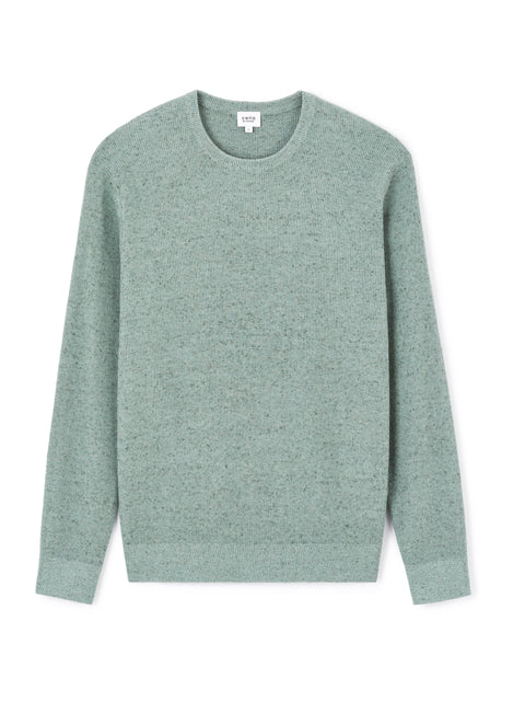 Celio Men's Mineral Green Crew Neck Sweater | Celio In Lebanon