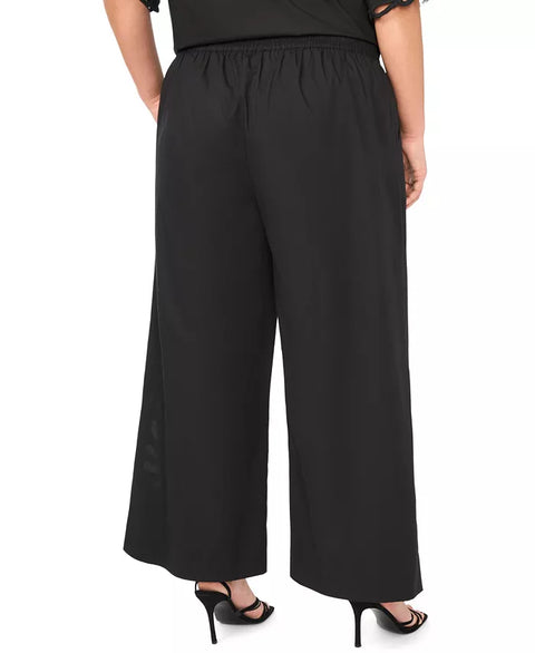 Vince Camuto Women's Black Plus Size Wide-Leg Pants | Vince Camuto In Lebanon