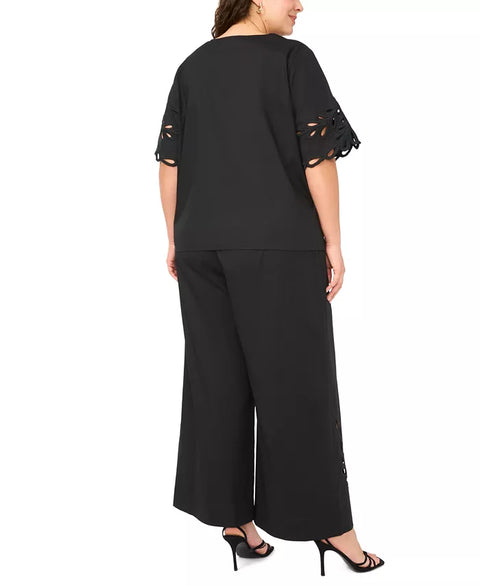 Vince Camuto Women's Black Plus Size Wide-Leg Pants | Vince Camuto In Lebanon