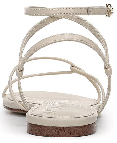 Sam Edelman Women's Ivory Leather Adaley Strappy Slide Sandals | Sam Edelman in Lebanon