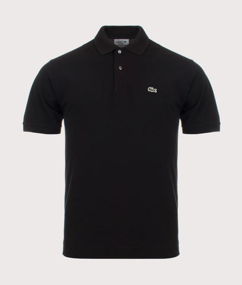 Lacoste Men's Black Classic Fit Croc Logo Polo T-Shirt|Lacoste In Lebanon
