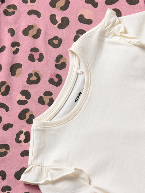 Sinsay Girl's Multicolor Animal Printed 2 Packs T-Shirt|Sinsay In Lebanon