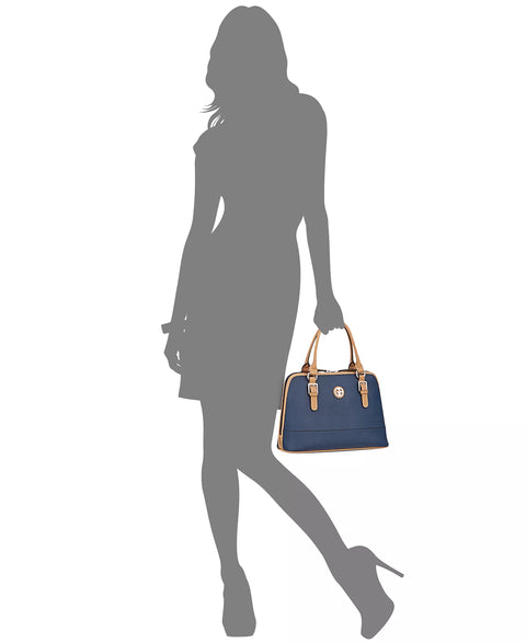 Giani Bernini Women's Navy Saffiano Dome Satchel Shoulder Bag  |  Giani Bernini Lebanon