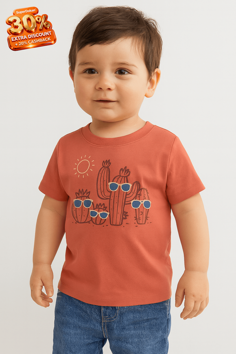 GAP Baby Boy Coral T-Shirt AMZ222