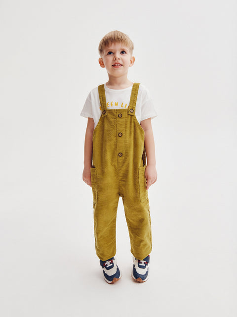 Reserved Baby Boy's Khaki Green Overall | Reserved In Lebanon