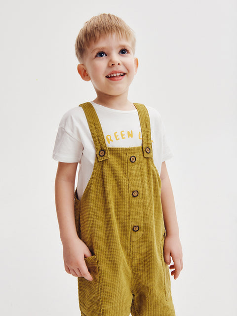 Reserved Baby Boy's Khaki Green Overall | Reserved In Lebanon