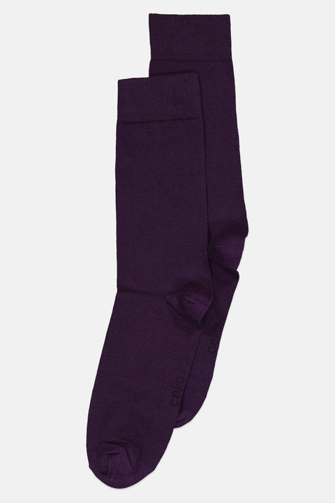 Celio Men's Dark Purple High Socks |Celio  in Lebanon