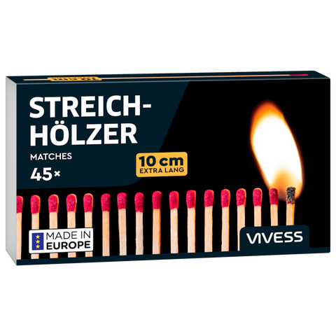 Vivess Pack Of 45pcs Matches 10cm | Vivess In Lebanon
