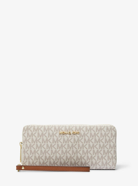 Michael Kors Women's White & Grey Leather MK Printed Wallet | Michael Kors In Lebanon