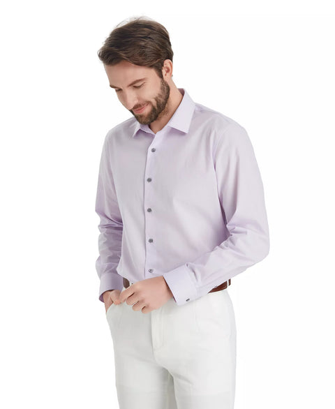 Alfani Men's Light Purple  Slim -Fit Solid Dress Shirt | Alfani in Lebanon