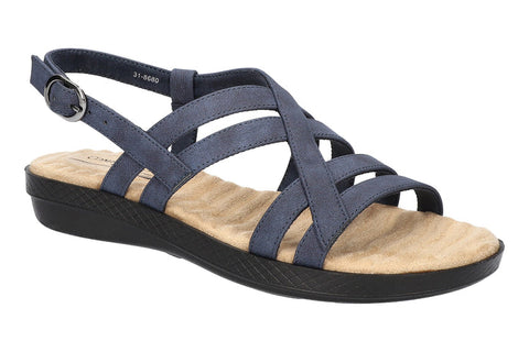 Easy Street Women's Navy Lobo Sandals |  Easy Street in Lebanon