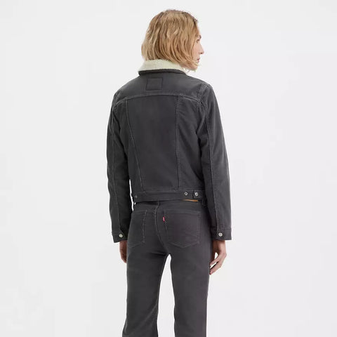 Levis Women's Dark Gray Original Sherpa Trucker Jacket |Levis In Lebanon