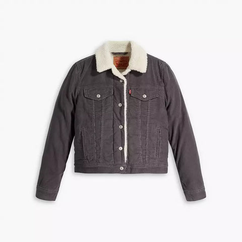 Levis Women's Dark Gray Original Sherpa Trucker Jacket |Levis In Lebanon