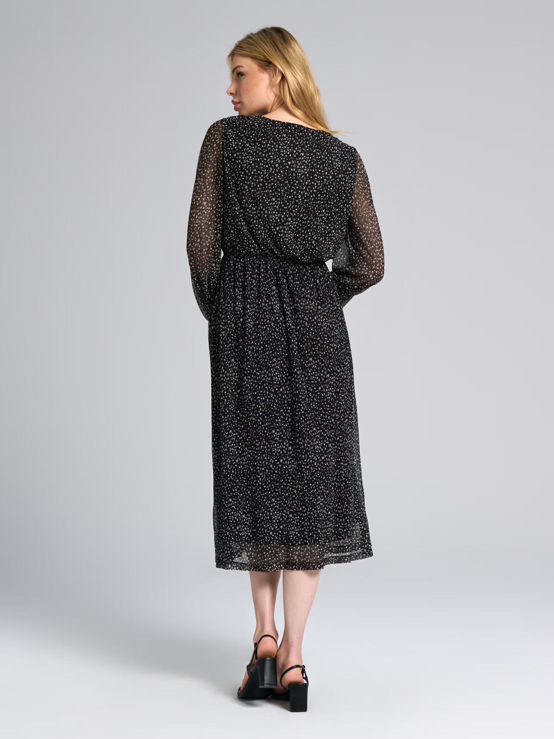 Sinsay Women's Black Midi Dress With Print | Sinsay In Lebanon