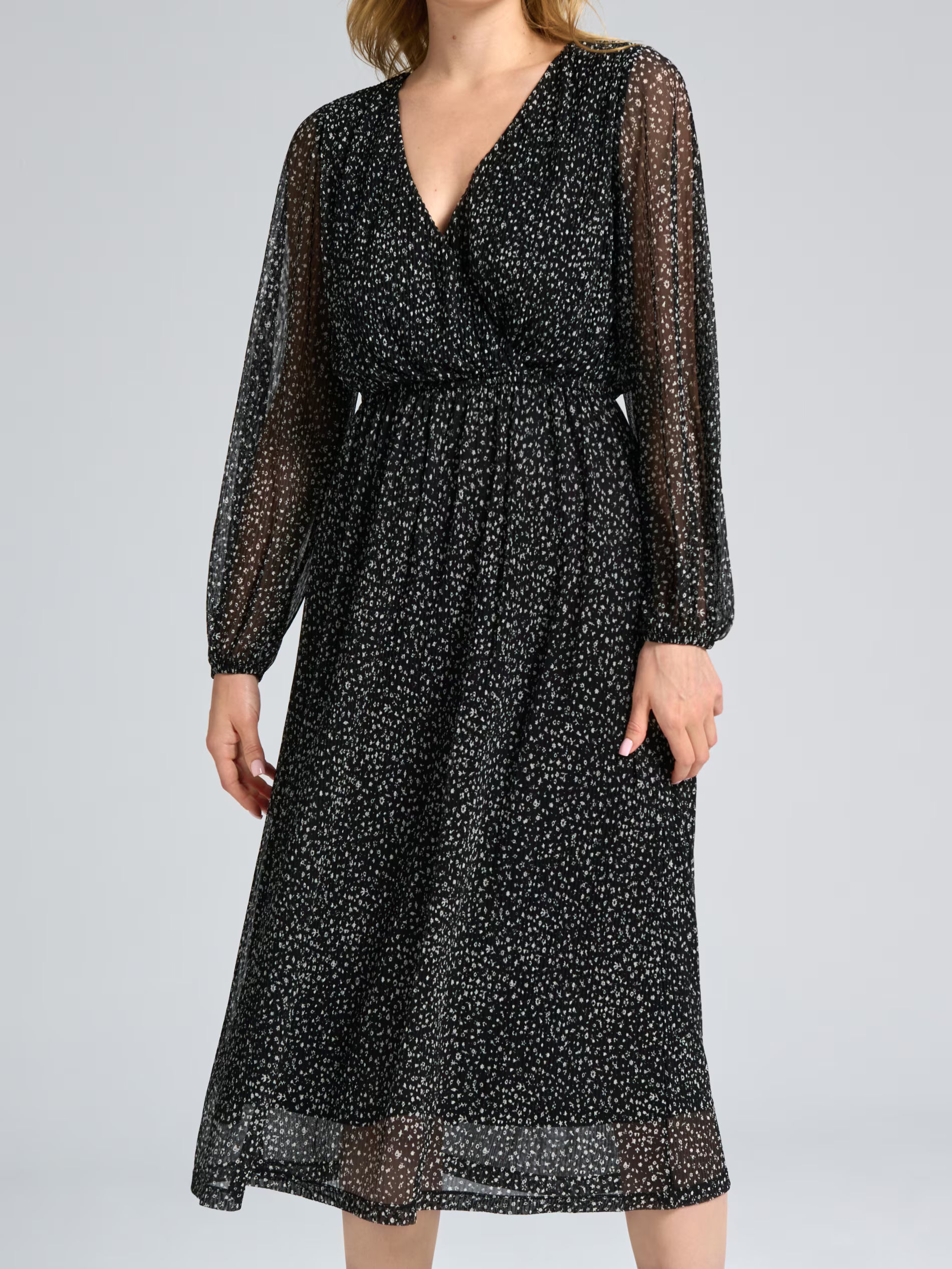 Sinsay Women's Black Midi Dress With Print | Sinsay In Lebanon