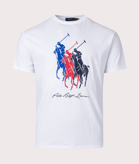 Polo Ralph Lauren Men's White Classic Fit Jersey T-Shirt | Polo Ralph Lauren In Lebanon