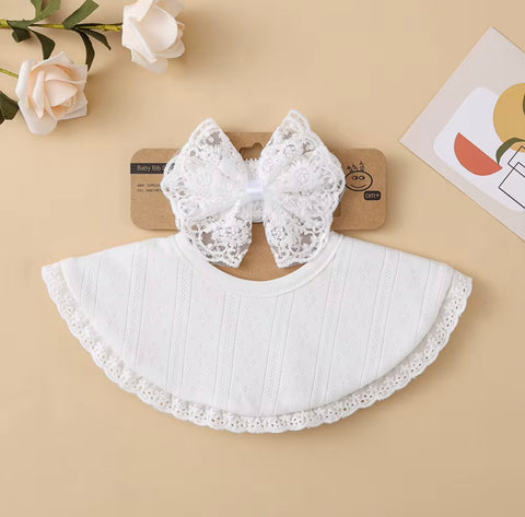 Super soft bibs headbands set for toddlers