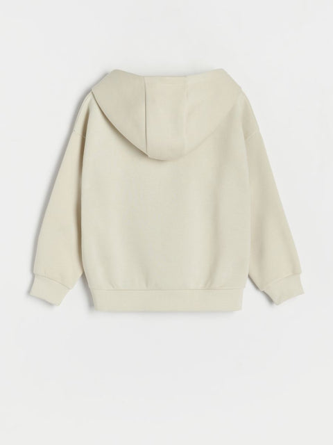 Reserved Girl's Beige Minecraft Print Oversized Hoodie | Reserved In Lebanon