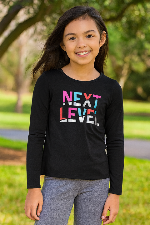 ID Ideology Girl's Printed Twist Back Long-Sleeve Blouse | ID Ideology In Lebanon